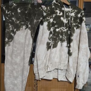 3 Champion tie dye plus size sweatsuits